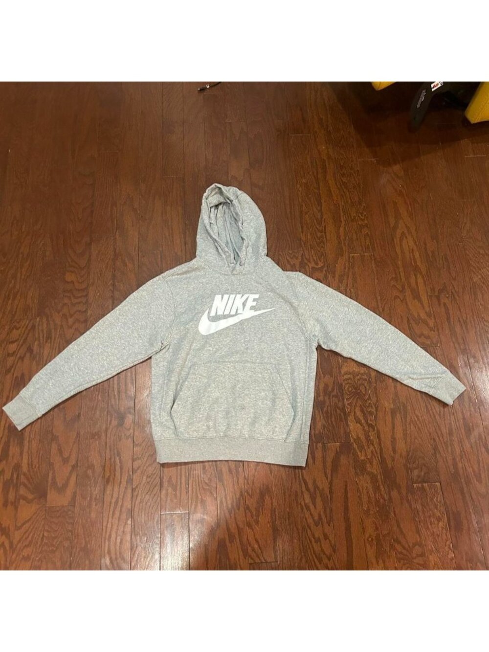 Nike Classic Swoosh Logo Hoodie Grey SmallSize...